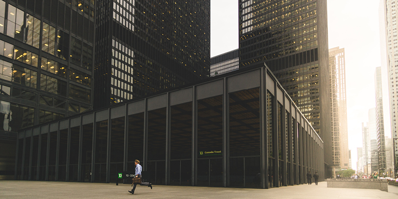 Toronto financial district 